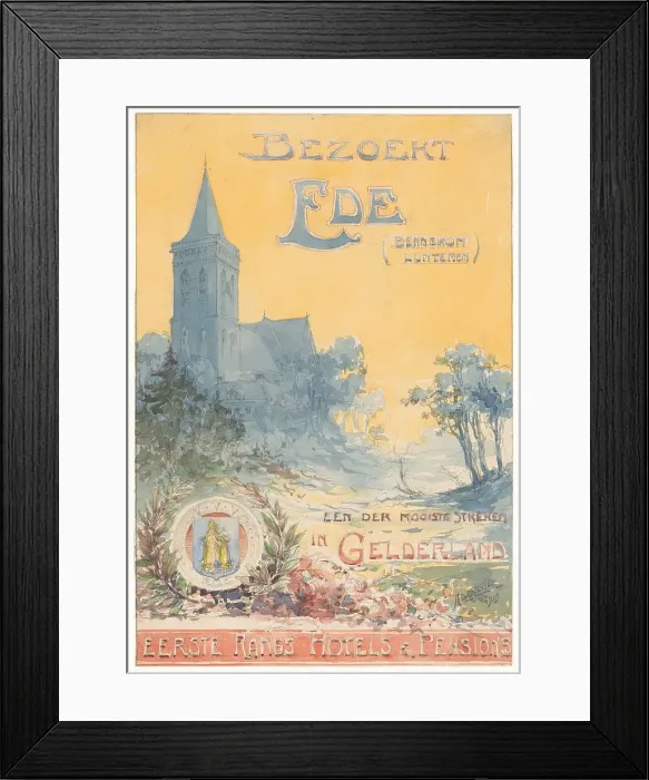Framed Print : Visit Ede, one of the most beautiful regions in Gelderland, 1918. Creator: N.M. Kolsteren Framed Print : Visit Ede, one of the most beautiful regions in Gelderland, 1918. Creator: N.M. Kolsteren