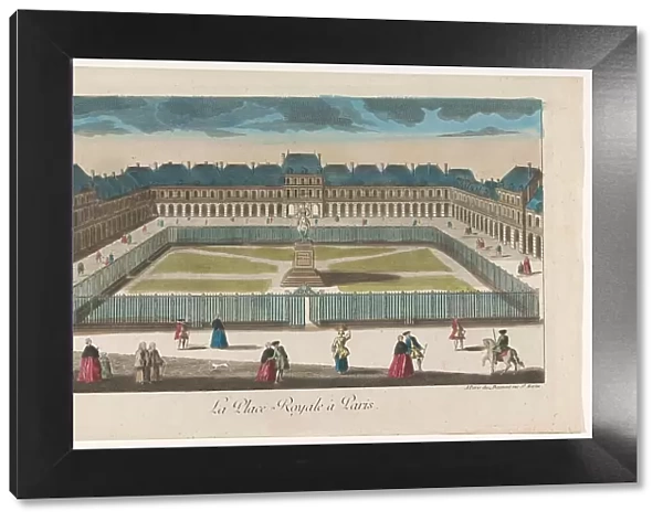 View of the Place Royale in Paris, 1745-1775. Creator: Anon