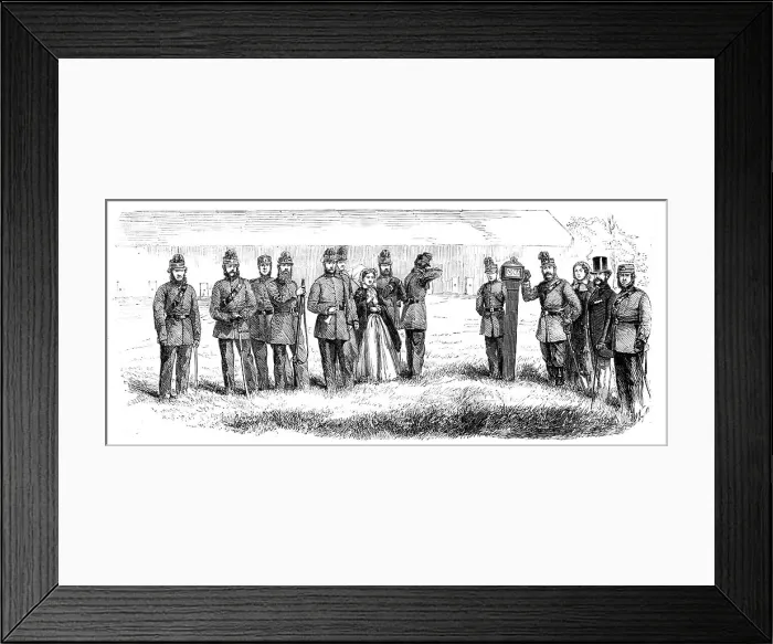 Framed Print : The Electric Target invented by Lieut. Chevalier, 1860. Creator: Unknown Framed Print : The Electric Target invented by Lieut. Chevalier, 1860. Creator: Unknown