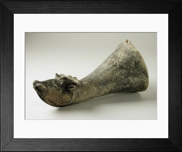 Framed Print : Rhyton in the form of a Bull's Head, 200 B.C.-200 A.D.. Creator: Unknown Framed Print : Rhyton in the form of a Bull's Head, 200 B.C.-200 A.D.. Creator: Unknown