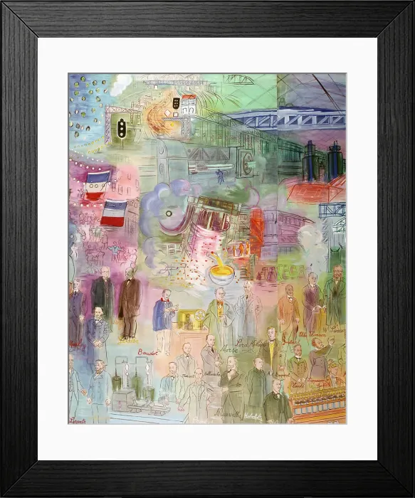 Framed Print : La Fee Electricite (The Spark of Life) (detail), 1937. Artist: Raoul Dufy Framed Print : La Fee Electricite (The Spark of Life) (detail), 1937. Artist: Raoul Dufy