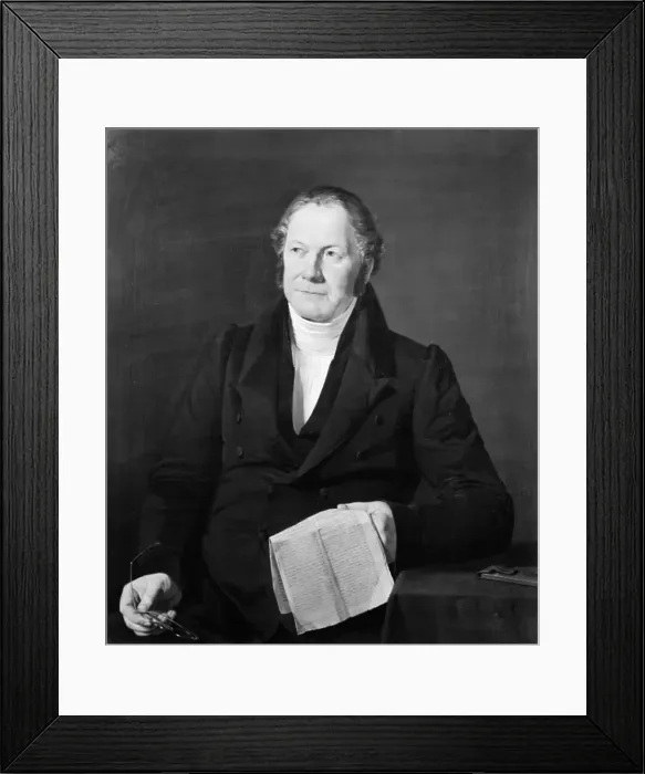 Framed Print : Svend Svendsen Lunde, the artist's father, 1836. Creator: Anders Christian Lunde Framed Print : Svend Svendsen Lunde, the artist's father, 1836. Creator: Anders Christian Lunde