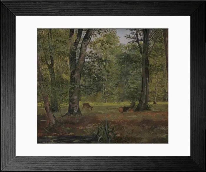 Framed Print : Charlottenlund Wood, North of Copenhagen, 1837. Creator: Lorenz Frolich Framed Print : Charlottenlund Wood, North of Copenhagen, 1837. Creator: Lorenz Frolich