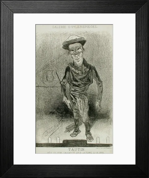 Framed Print : Tautin, 1857. Creator: Félicien Rops Framed Print : Tautin, 1857. Creator: Félicien Rops
