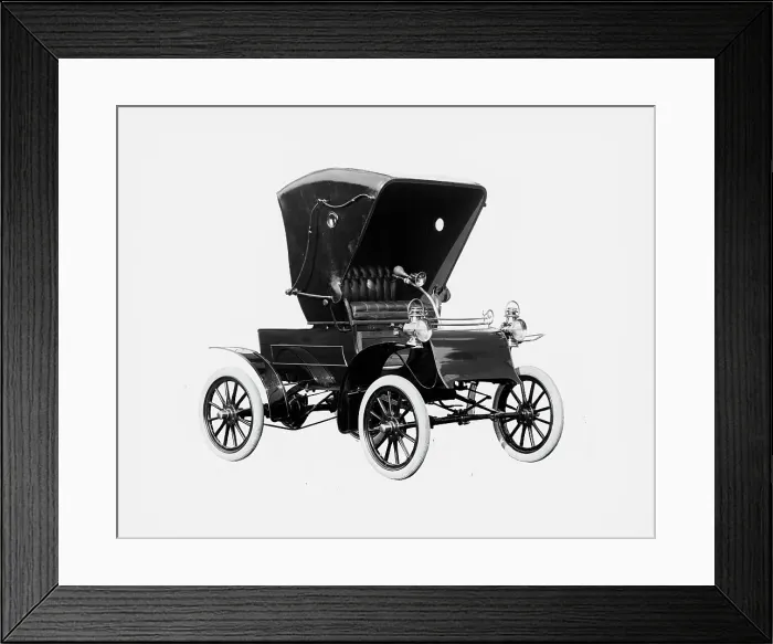 Framed Print : Northern Manufacturing Company automobile, front-quarter view with top, between 1900 and 1910. Creator: William H. Jackson Framed Print : Northern Manufacturing Company automobile, front-quarter view with top, between 1900 and 1910. Creator: William H. Jackson