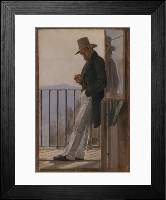 Framed Print : The Painter Ditlev Blunck, 1837. Creator: Constantin Hansen Framed Print : The Painter Ditlev Blunck, 1837. Creator: Constantin Hansen