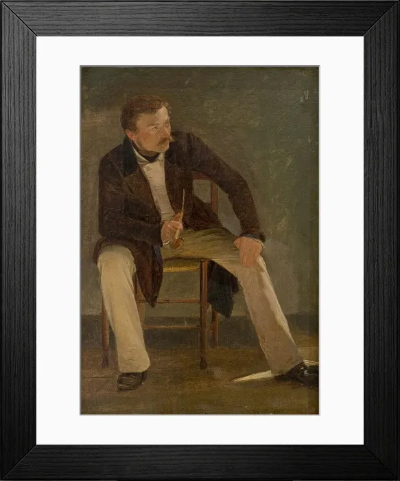 Framed Print : The Painter Constantin Hansen, 1837. Creator: Albert Kuchler