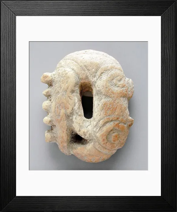 Framed Print : Ornament in the form of a Dragon Biting His Tail, 3rd century BC. Creator: Unknown Framed Print : Ornament in the form of a Dragon Biting His Tail, 3rd century BC. Creator: Unknown