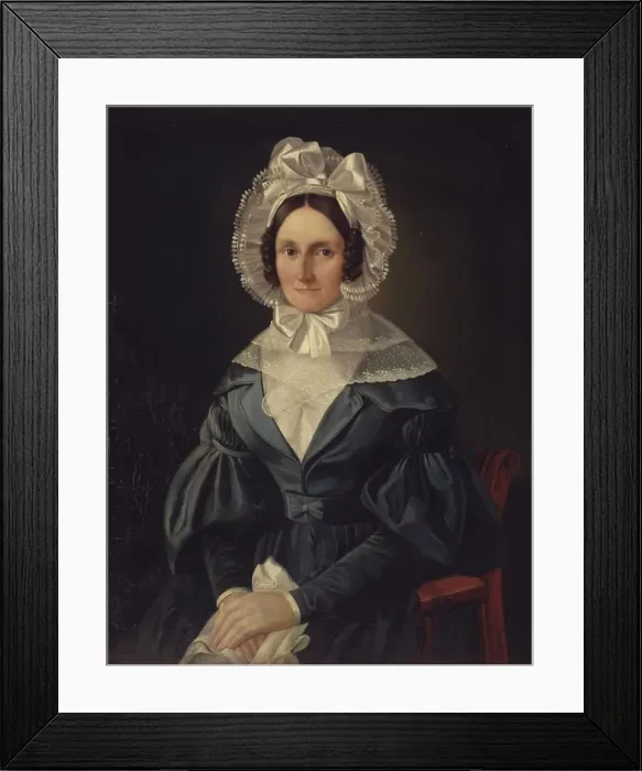 Framed Print : Anna Theodora Barbara Regenburg, née Wetche, 1838. Creator: Georg Raedel Framed Print : Anna Theodora Barbara Regenburg, née Wetche, 1838. Creator: Georg Raedel