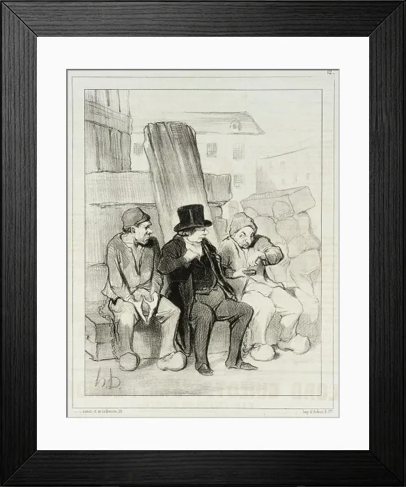 Framed Print : Ainsi donc, mon ami à vingt-deux ans vous aviez déjà tué trois hommes... 1844. Creator: Honore Daumier