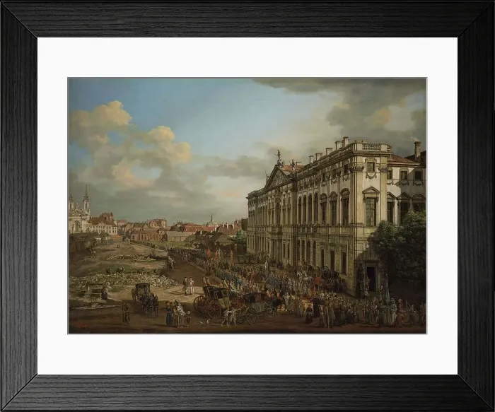 Framed Print : The Procession of Our Lady of Grace in Front of Krasinski Palace, 1778. Creator: Bellotto, Bernardo (1720-1780) Framed Print : The Procession of Our Lady of Grace in Front of Krasinski Palace, 1778. Creator: Bellotto, Bernardo (1720-1780)