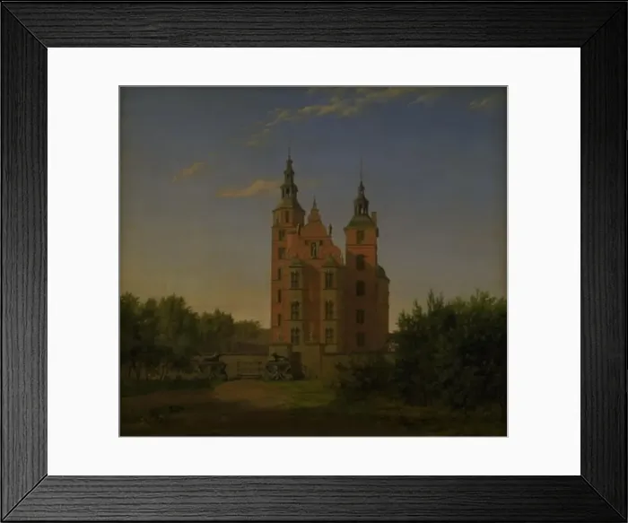 Framed Print : Rosenborg Slot, 1842. Creator: Thorald Lessoe Framed Print : Rosenborg Slot, 1842. Creator: Thorald Lessoe