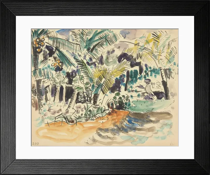 Framed Print : Landscape with palms, 1886-1947. Creator: Pierre Jean Apol Framed Print : Landscape with palms, 1886-1947. Creator: Pierre Jean Apol