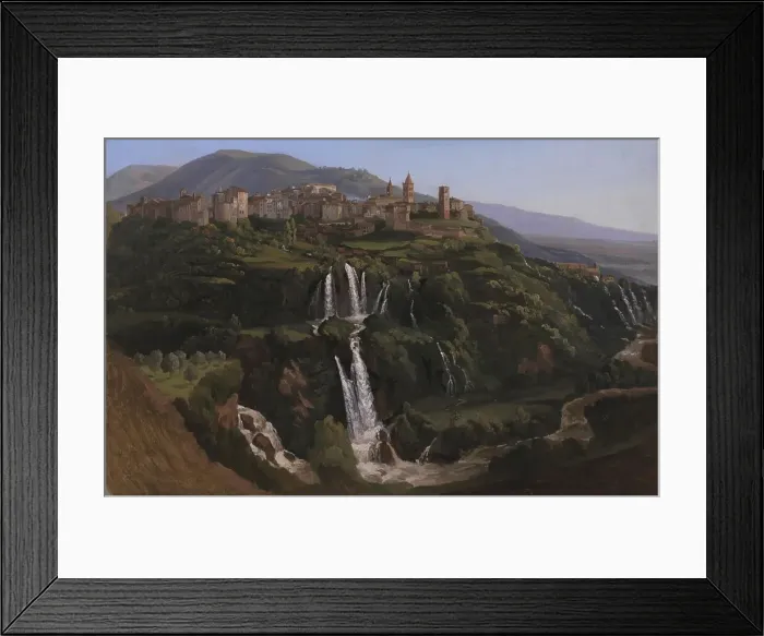 Framed Print : View of Tivoli in Italy, 1844. Creator: Gustav Wilhelm Palm Framed Print : View of Tivoli in Italy, 1844. Creator: Gustav Wilhelm Palm
