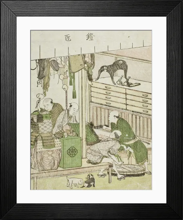 Framed Print : Armorer, c1802. Creator: Hokusai Framed Print : Armorer, c1802. Creator: Hokusai
