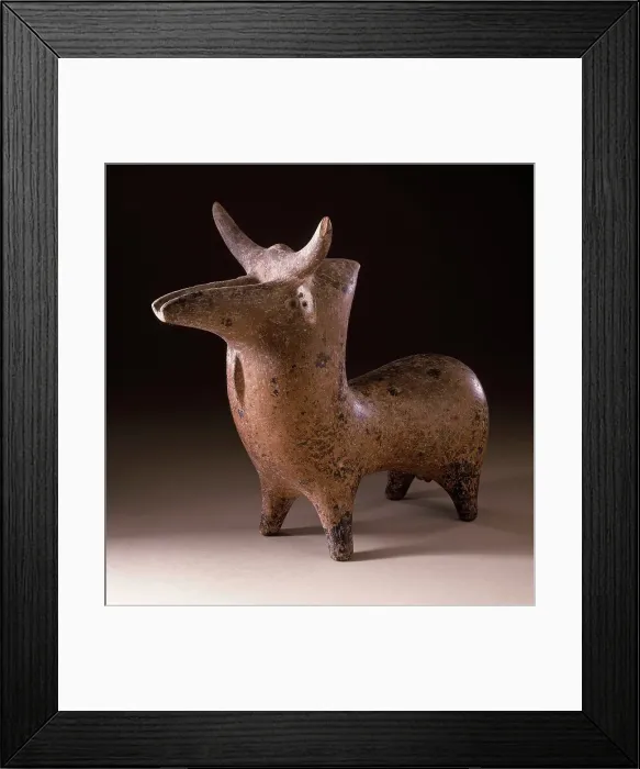 Framed Print : Zoomorphic Vessel (Bull) (image 1 of 3), between c.1350 and c.1000 B.C.. Creator: Unknown Framed Print : Zoomorphic Vessel (Bull) (image 1 of 3), between c.1350 and c.1000 B.C.. Creator: Unknown
