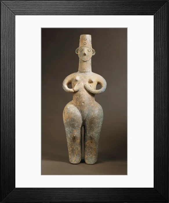 Framed Print : Female Figure, between c.1350 and c.800 B.C.. Creator: Unknown Framed Print : Female Figure, between c.1350 and c.800 B.C.. Creator: Unknown