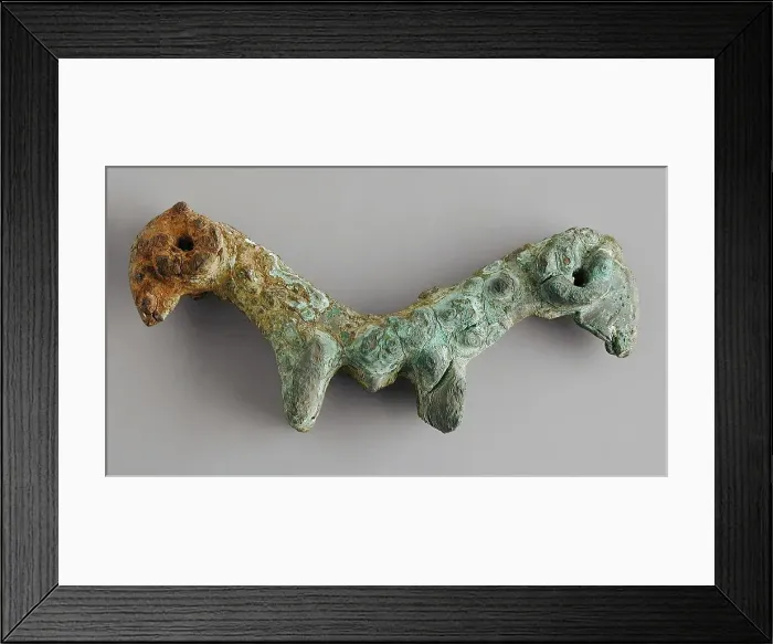 Framed Print : Double Ram Protome, between c.1350 and c.800 B.C.. Creator: Unknown Framed Print : Double Ram Protome, between c.1350 and c.800 B.C.. Creator: Unknown