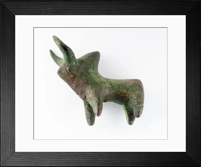 Framed Print : Zebu Pendant, between c.1350 and c.800 B.C.. Creator: Unknown Framed Print : Zebu Pendant, between c.1350 and c.800 B.C.. Creator: Unknown
