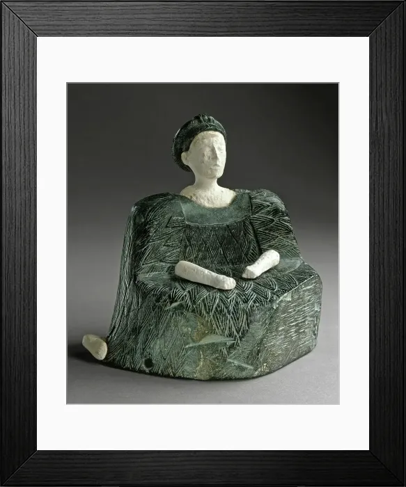 Framed Print : Seated Female Figure (image 1 of 3), between c.2500 and c.1500 B.C.. Creator: Unknown Framed Print : Seated Female Figure (image 1 of 3), between c.2500 and c.1500 B.C.. Creator: Unknown