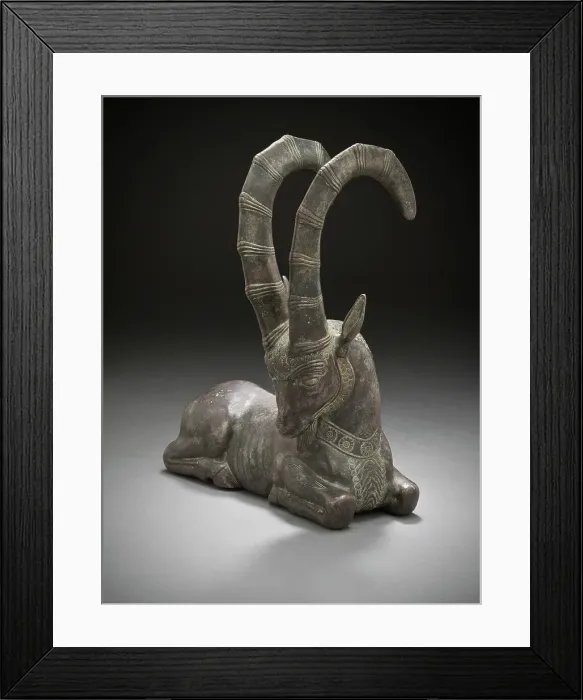 Framed Print : Long-Horned Ibex, Modern. Creator: Unknown Framed Print : Long-Horned Ibex, Modern. Creator: Unknown
