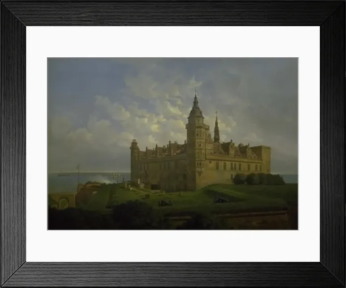 Framed Print : Kronborg seen from the north bastion, 1848. Creator: Joachim Ferdinand Richardt Framed Print : Kronborg seen from the north bastion, 1848. Creator: Joachim Ferdinand Richardt