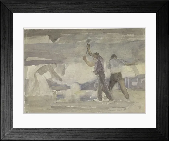 Framed Print : Forge, 1871-1906. Creator: Pieter de Josselin de Jong Framed Print : Forge, 1871-1906. Creator: Pieter de Josselin de Jong