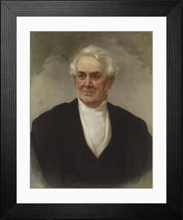 Framed Print : Portrait of William Wilson Corcoran (1798-1888), 1865?. Creator: William Oliver Stone Framed Print : Portrait of William Wilson Corcoran (1798-1888), 1865?. Creator: William Oliver Stone
