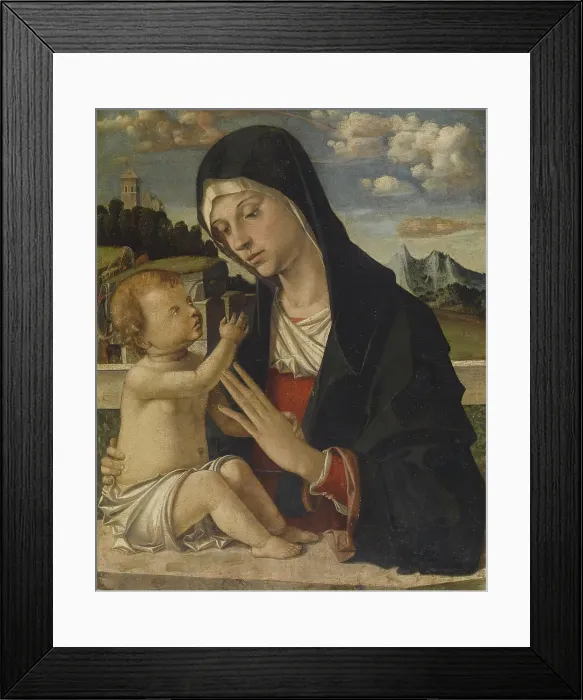 Framed Print : Madonna and Child, 1480-1485. Creator: Bartolomeo Montagna Framed Print : Madonna and Child, 1480-1485. Creator: Bartolomeo Montagna