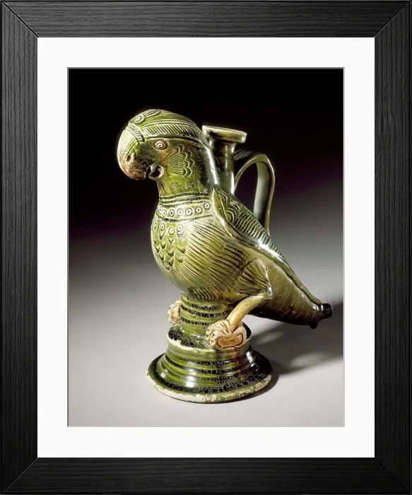 Framed Print : Ewer in the Form of a Parrot, between c.960 and c.1000. Creator: Unknown Framed Print : Ewer in the Form of a Parrot, between c.960 and c.1000. Creator: Unknown