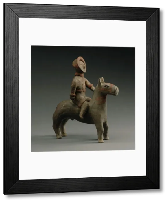 Framed Print : Equestrian figurine, 475-221 BC. Creator: Chinese Master Framed Print : Equestrian figurine, 475-221 BC. Creator: Chinese Master