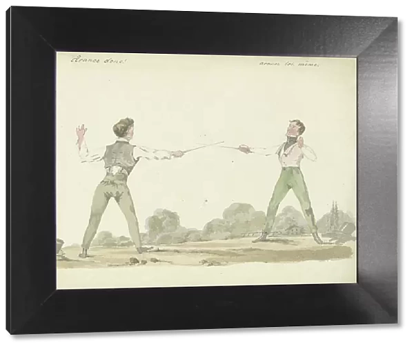 Dueling men, 1811-1873. Creator: Pieter van Loo