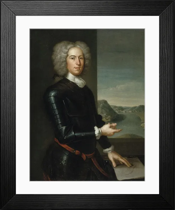 Framed Print : Portrait of Major General Paul Mascarene, 1729. Creator: John Smibert Framed Print : Portrait of Major General Paul Mascarene, 1729. Creator: John Smibert