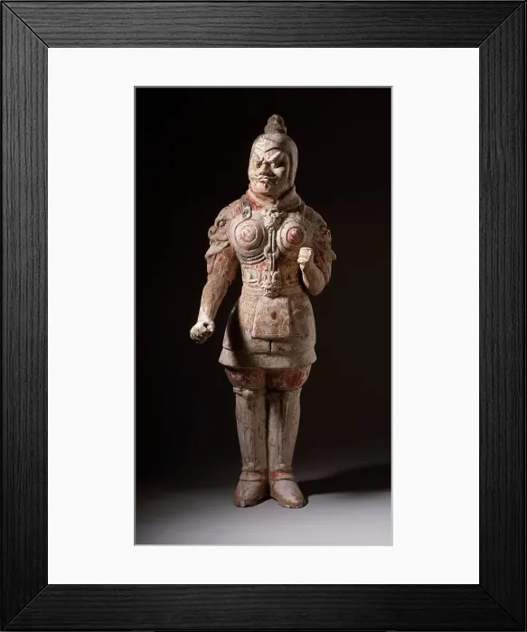 Framed Print : Funerary Sculpture of a Pair of Soldiers, between c.618 and c.700. Creator: Unknown Framed Print : Funerary Sculpture of a Pair of Soldiers, between c.618 and c.700. Creator: Unknown