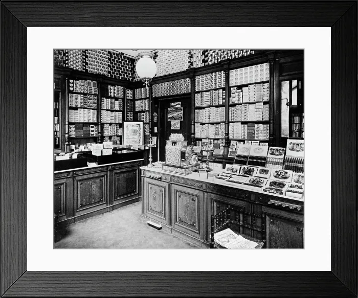 Framed Print : F.H. Marquardt cigars, Coln, Germany, between 1895 and 1910. Creator: Unknown Framed Print : F.H. Marquardt cigars, Coln, Germany, between 1895 and 1910. Creator: Unknown