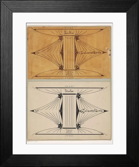 Framed Print : Design for Vrouwen lief en leed onder de tropen'...by Thérèse Hoven, 1896, (1896 or earlier). Creator: Reinier Willem Petrus de Vries. Design for Vrouwen lief en leed onder de tropen'...by Thérèse Hoven, 1896 Framed Print : Design for Vrouwen lief en leed onder de tropen'...by Thérèse Hoven, 1896, (1896 or earlier). Creator: Reinier Willem Petrus de Vries. Design for Vrouwen lief en leed onder de tropen'...by Thérèse Hoven, 1896