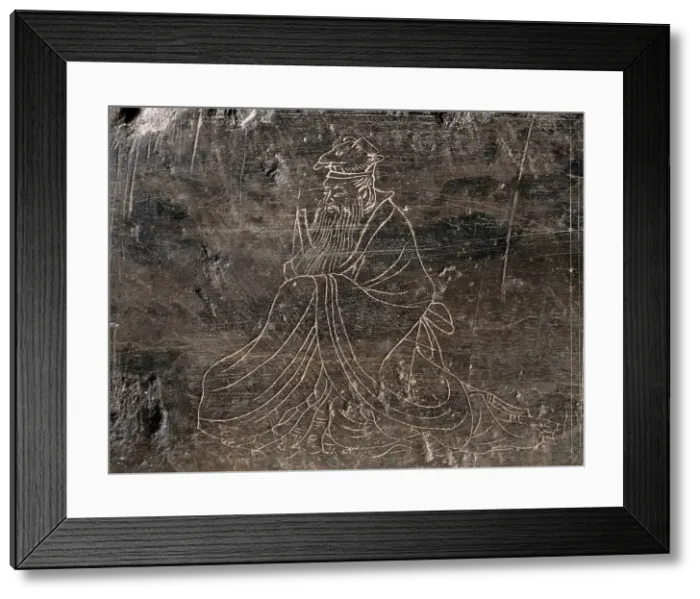 Framed Print : Tombstone of Zhu Dezhong (874-921) with the Figures of the Twelve-Year Chinese Zodiac... 921. Creator: Unknown Framed Print : Tombstone of Zhu Dezhong (874-921) with the Figures of the Twelve-Year Chinese Zodiac... 921. Creator: Unknown