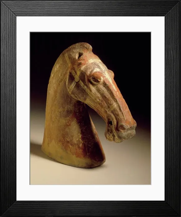 Framed Print : Horse Head, 206 B.C.- A.D. 220. Creator: Unknown Framed Print : Horse Head, 206 B.C.- A.D. 220. Creator: Unknown