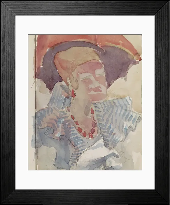 Framed Print : Woman with a parasol, c.1916. Creator: Reijer Stolk Framed Print : Woman with a parasol, c.1916. Creator: Reijer Stolk