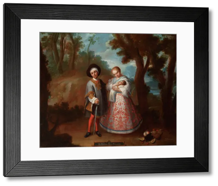 Framed Print : IX. From Spaniard and Albino, Return Backwards (De español y albina, torna atrás), c1760. Creator: Juan Patricio Morlete Ruiz Framed Print : IX. From Spaniard and Albino, Return Backwards (De español y albina, torna atrás), c1760. Creator: Juan Patricio Morlete Ruiz