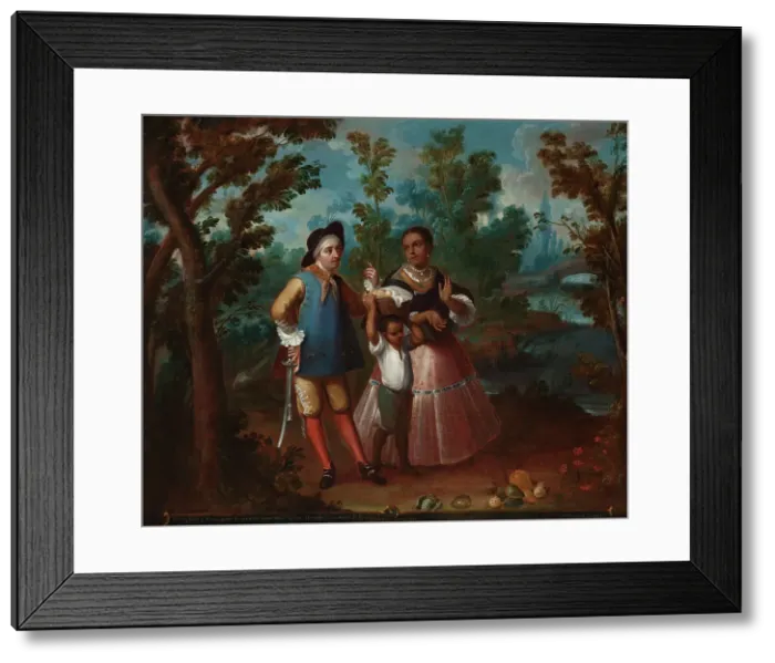 Framed Print : X. From Spaniard and Return Backwards, Hold Yourself Suspended in Mid Air... c1760. Creator: Juan Patricio Morlete Ruiz Framed Print : X. From Spaniard and Return Backwards, Hold Yourself Suspended in Mid Air... c1760. Creator: Juan Patricio Morlete Ruiz