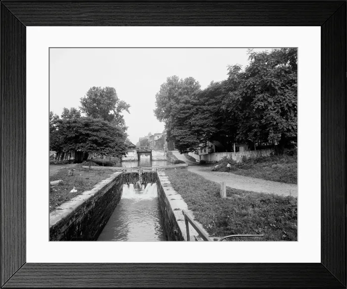 Framed Print : Lower locks, C & O canal, Washington, D.C. c.between 1910 and 1920. Creator: Unknown. Lower locks, C & O canal, Washington, D.C. c.between 1910 and 1920. Creator: Unknown Framed Print : Lower locks, C & O canal, Washington, D.C. c.between 1910 and 1920. Creator: Unknown. Lower locks, C & O canal, Washington, D.C. c.between 1910 and 1920. Creator: Unknown