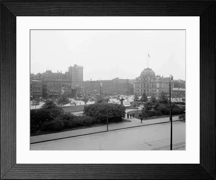 Framed Print : Exchange Place, Providence, R.I. c.between 1910 and 1920. Creator: Unknown Framed Print : Exchange Place, Providence, R.I. c.between 1910 and 1920. Creator: Unknown