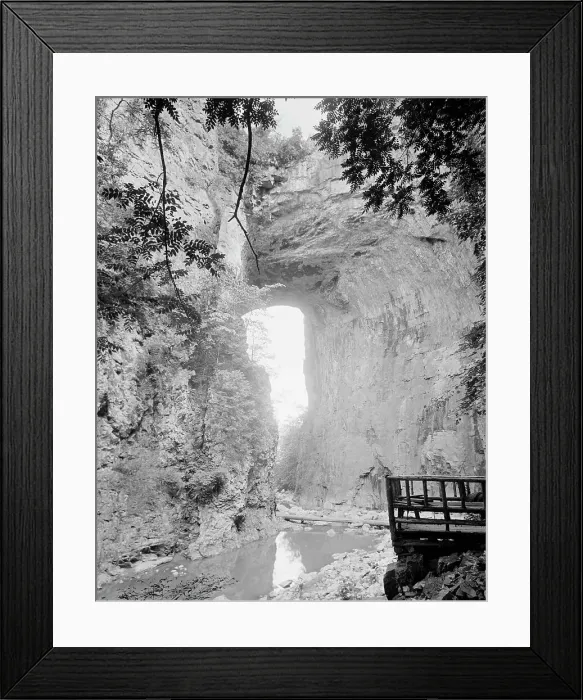 Framed Print : Natural Bridge, Va. c.between 1910 and 1920. Creator: Unknown Framed Print : Natural Bridge, Va. c.between 1910 and 1920. Creator: Unknown