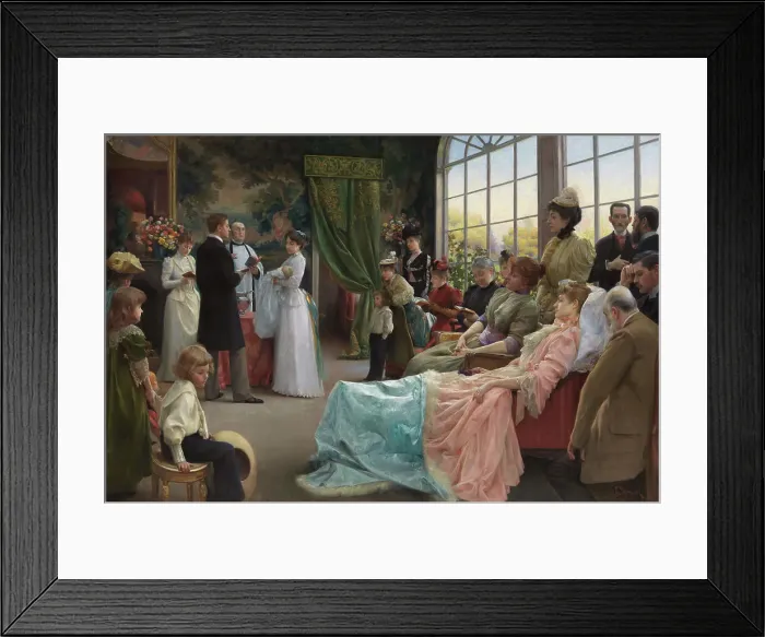 Framed Print : The Baptism, 1892. Creator: Julius LeBlanc Stewart Framed Print : The Baptism, 1892. Creator: Julius LeBlanc Stewart