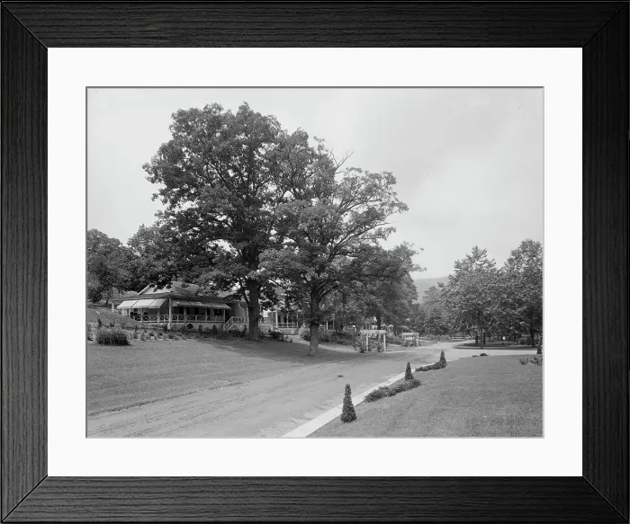 Framed Print : Georgia Row, White Sulphur Springs, W. Va. between 1910 and 1920. Creator: Unknown Framed Print : Georgia Row, White Sulphur Springs, W. Va. between 1910 and 1920. Creator: Unknown