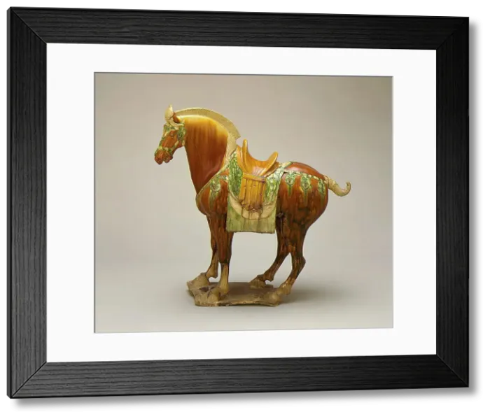 Framed Print : Funerary Sculpture of a Horse, between c.700 and c.800. Creator: Unknown Framed Print : Funerary Sculpture of a Horse, between c.700 and c.800. Creator: Unknown
