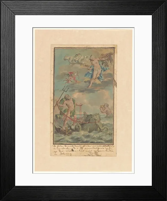 Framed Print : Venus asks Neptune to prevent Telemachus from landing on Ithaca, c.1719-c.1775. Creator: Ruik Keyert Framed Print : Venus asks Neptune to prevent Telemachus from landing on Ithaca, c.1719-c.1775. Creator: Ruik Keyert