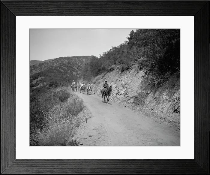 Framed Print : Hitting the trail, c.between 1910 and 1920. Creator: Unknown Framed Print : Hitting the trail, c.between 1910 and 1920. Creator: Unknown