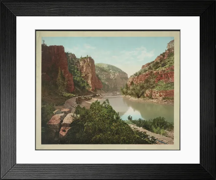Framed Print : Echo Cliffs, Grand River Canyon, Colo. c1914. Creator: William H. Jackson Framed Print : Echo Cliffs, Grand River Canyon, Colo. c1914. Creator: William H. Jackson
